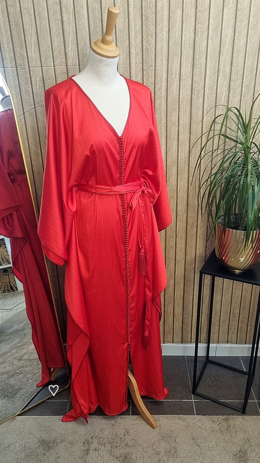 Gandoura traditionnelle marocaine en satin