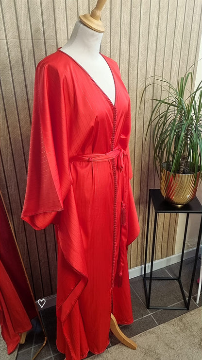 Gandoura traditionnelle marocaine en satin