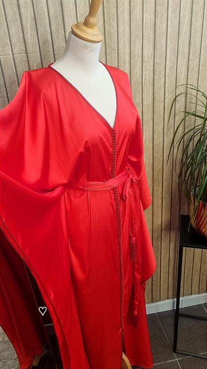 Gandoura traditionnelle marocaine en satin